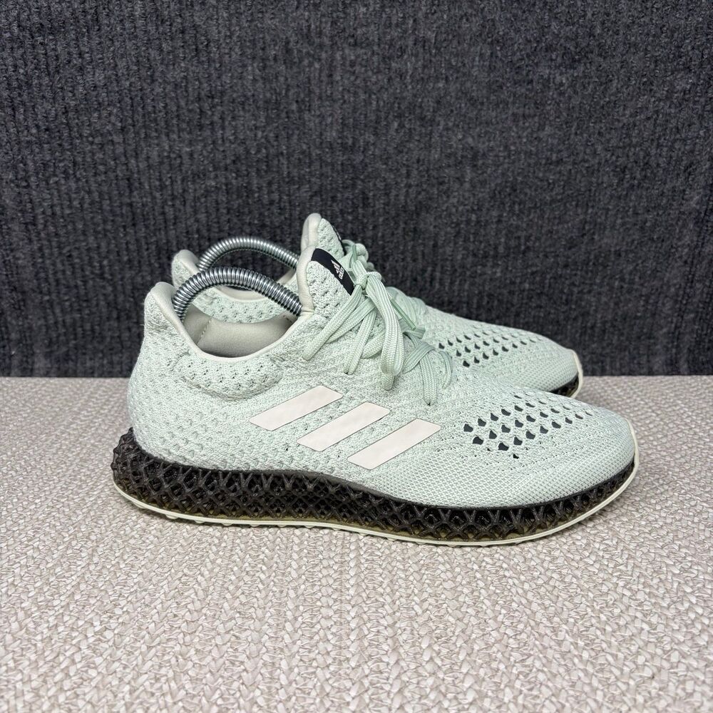 Adidas 4D Futurecraft Linen Green Carbon Running Shoes Womens 7 / Mens 6 GX6603